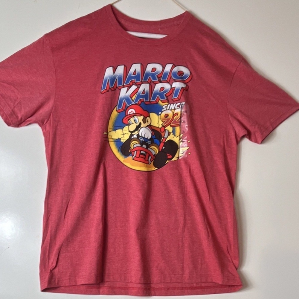 Nintendo Mario Kart Graphic T-Shirt Mens XL Red NWT Since 92 Racing Super Mario
